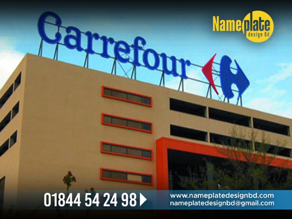 Carrefour structure Name Plate BD