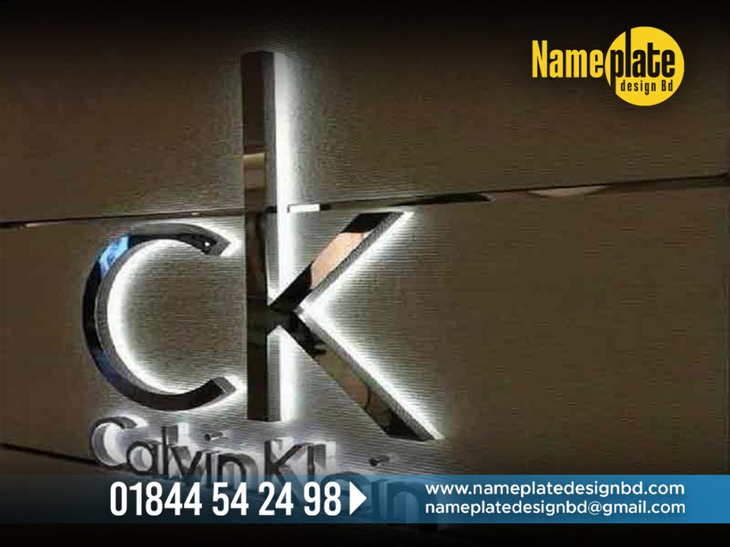 CK Brand Name Plate Design in Dhaka