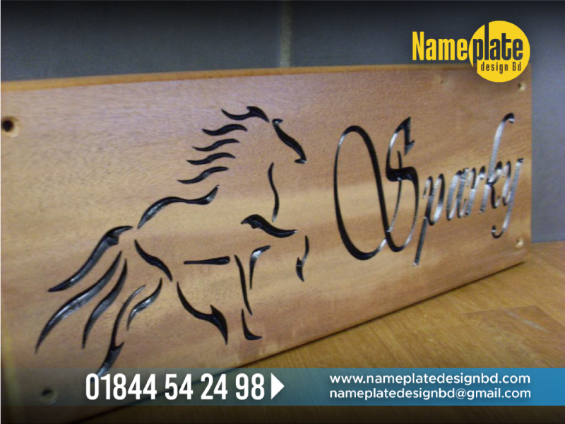 Wooden Name Plate Signs, Name Plate Shop in BD