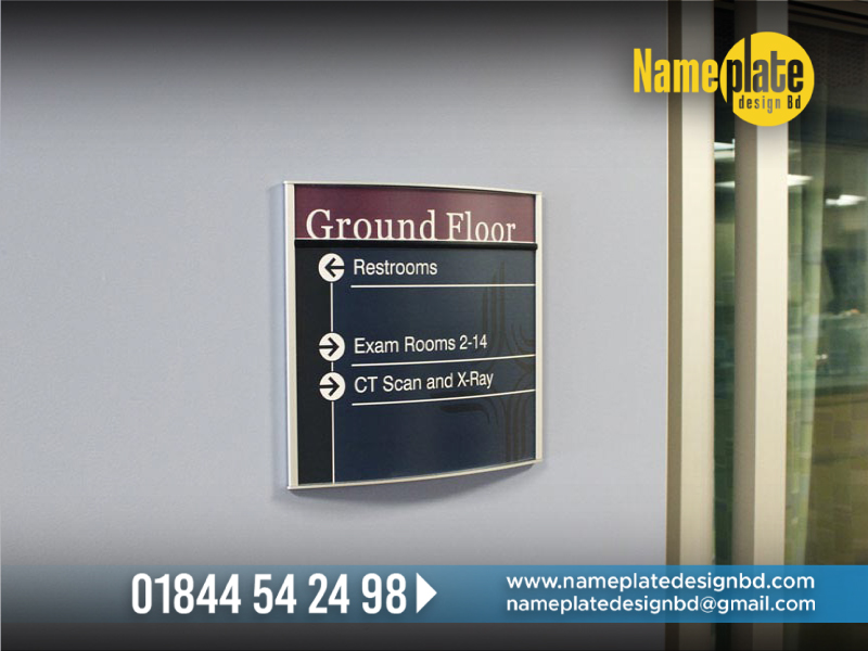 BUILDING FLOOR NAME PLATE DESIGN AND MAKING SERVICE IN BD