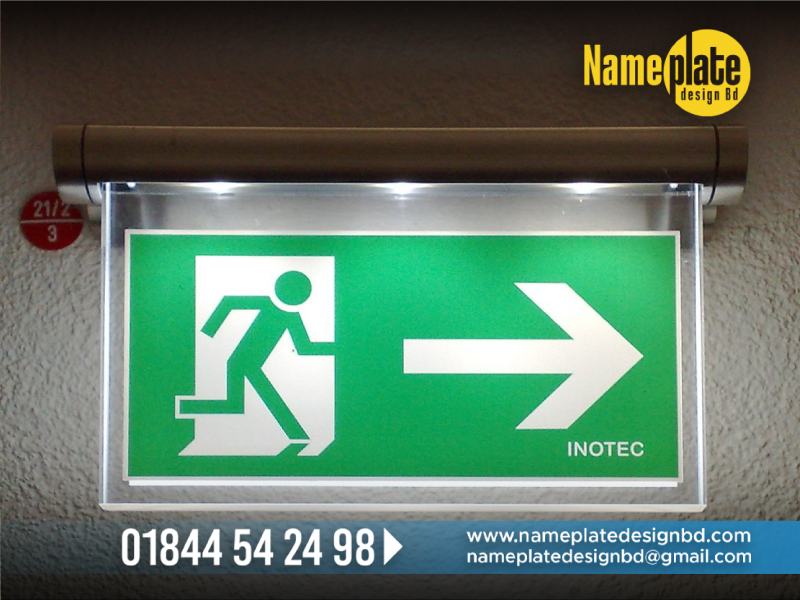 Fire Exit Directional Signage