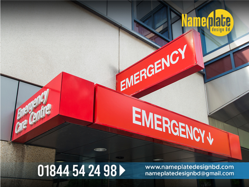 Hospital Marketing Agency Name Plate in Bangladesh