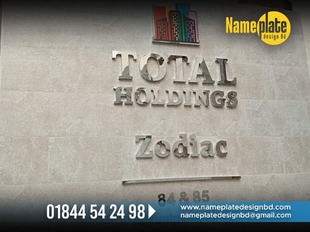 TOTAL HOLDING NAME PLATE