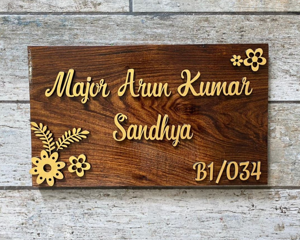Wooden Name Plates