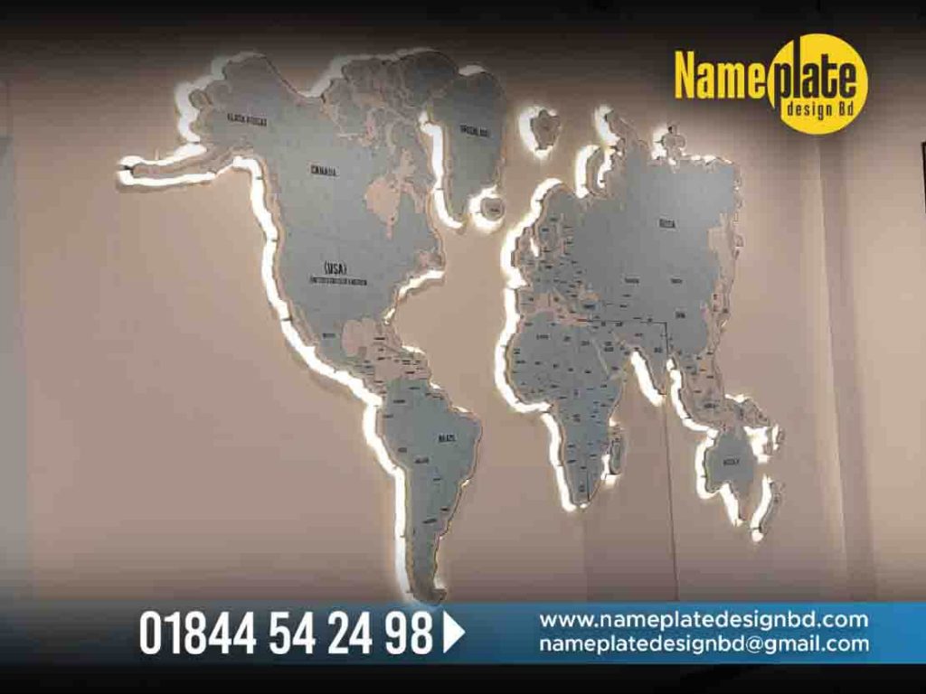 LED Map Name Plate