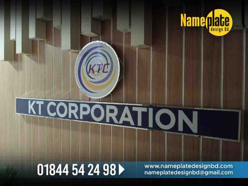 Discover elegant Office Name Plate and innovative corporate interior designs. Explore our range of acrylic LED and SS options for your reception area.